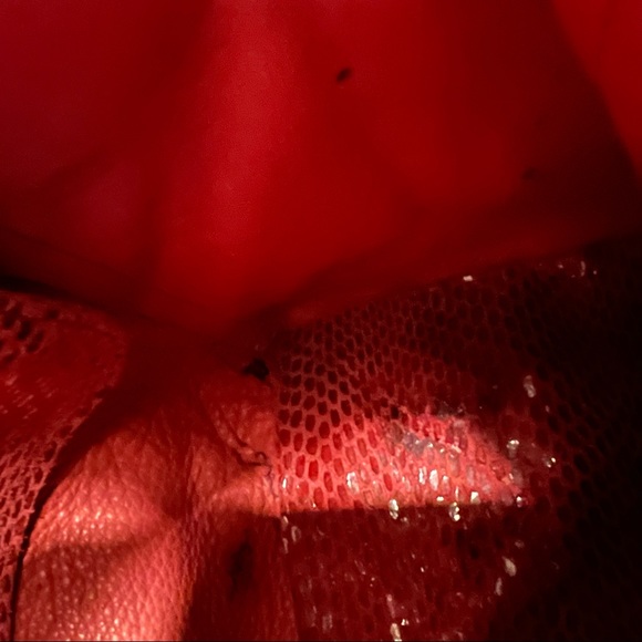 Sorial New York Iridescent Snake-EnbossedItalian Leather Rubina Tote - Picture 9 of 10